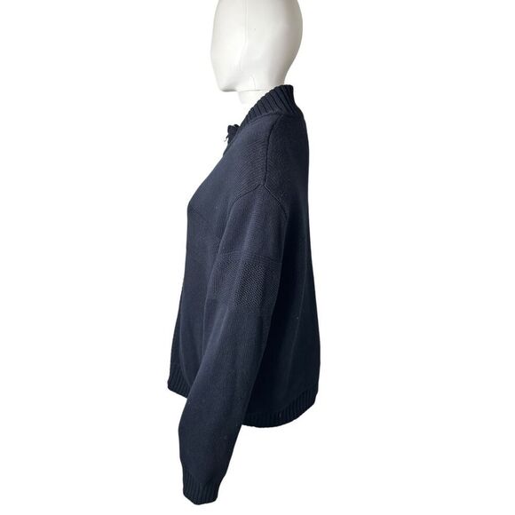 Boston Traders Jacket Men’s Large Sherpa Lined Cable Knit Zip Up Farm Coat - Picture 3 of 11